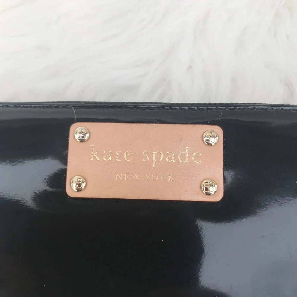 Kate Spade Neda Patent Leather Zip Around Wallet